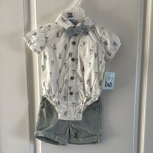 Little Lad Baby Boy Sailboat Outfit Set – NWT – Size 0-3 months